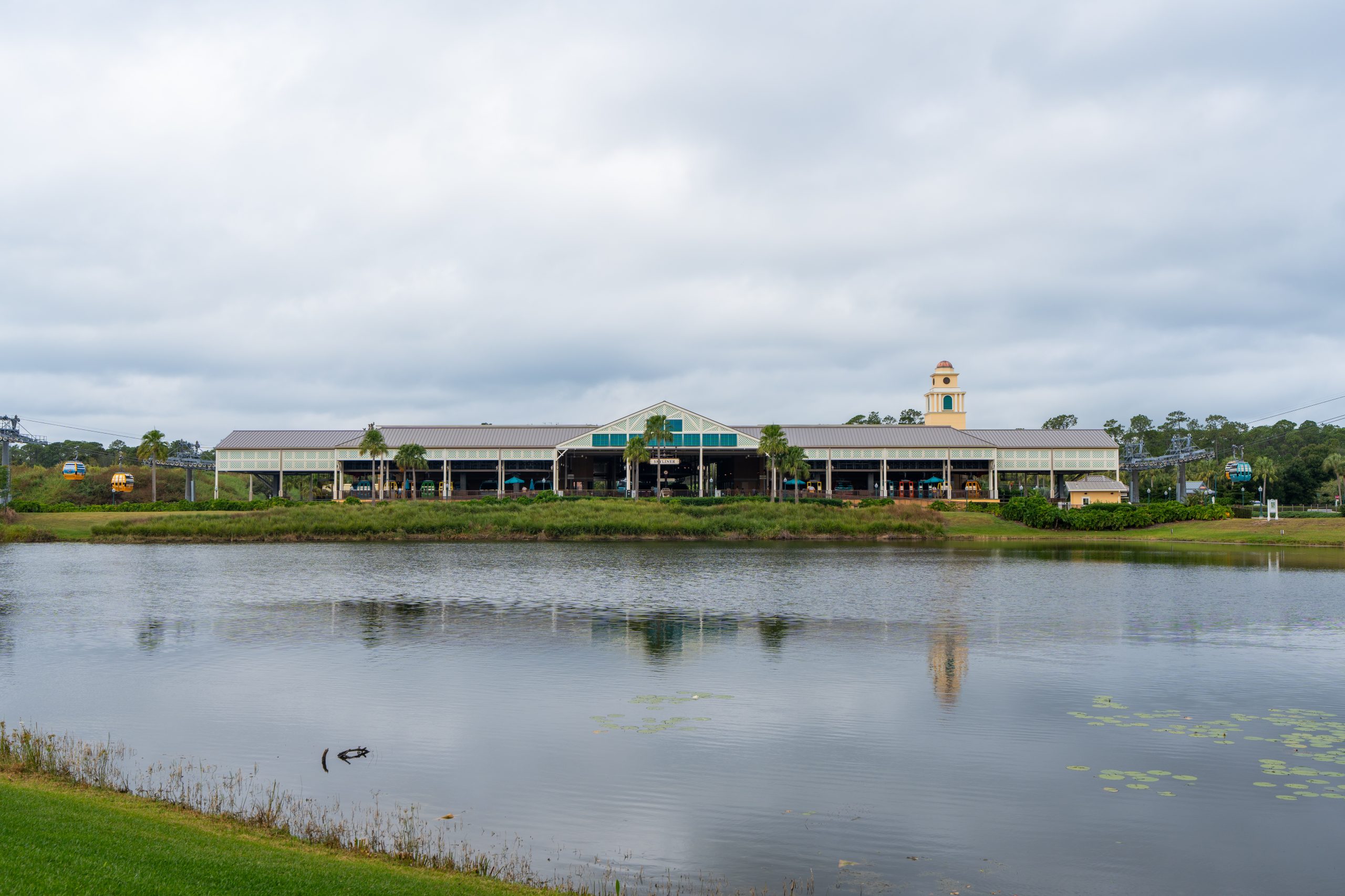 Disney Skyliner main station at Disney's Caribbean Beach Resort