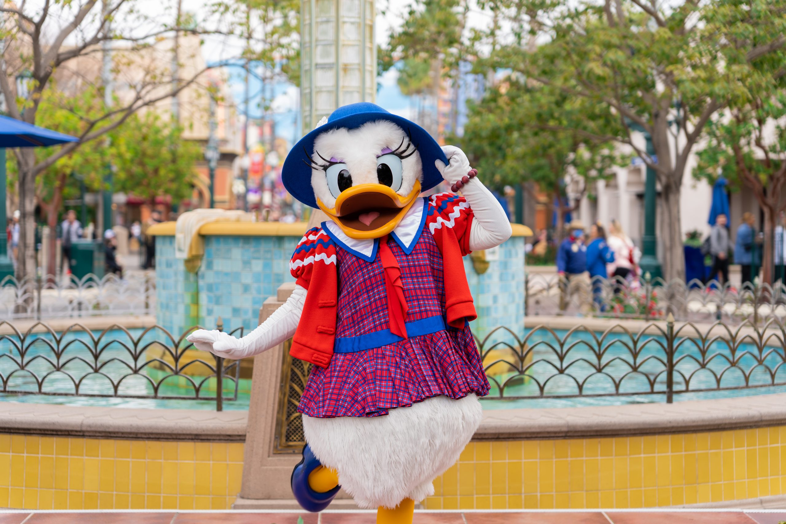 Daisy Duck on Buena Vista Street at California Adventure