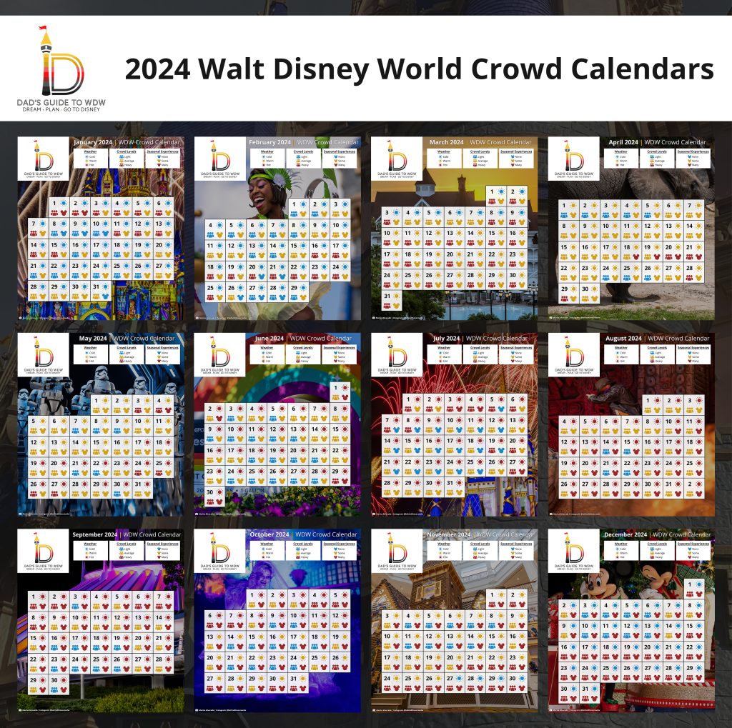 2024 WDW Crowd Calendars