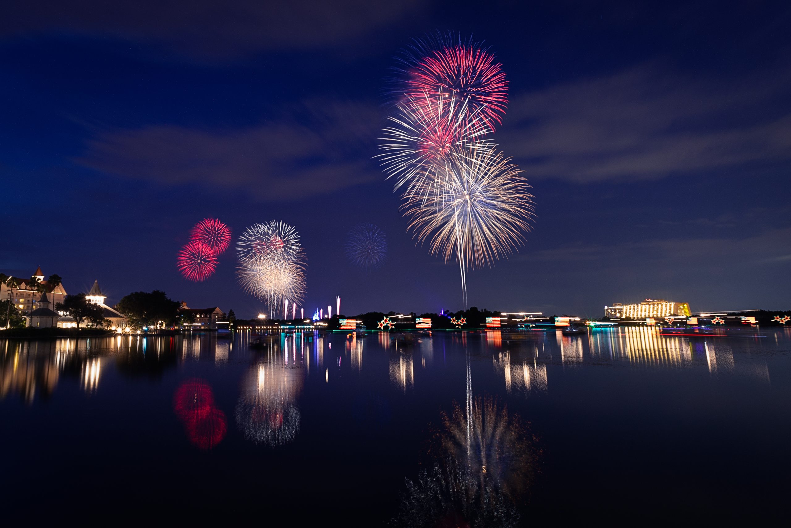 Magic Kingdom fireworks from Disney's Polynesian Resort