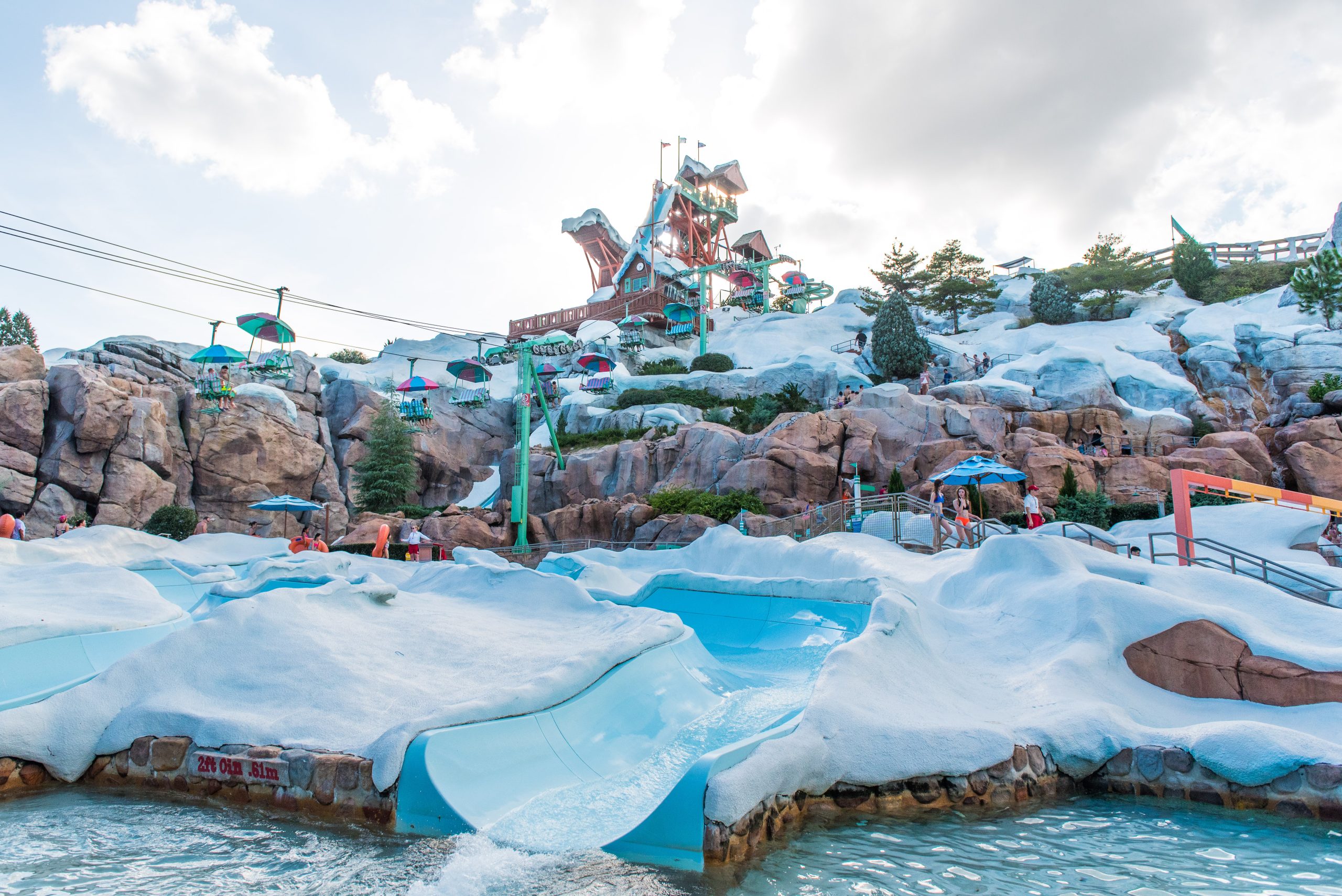 Mount Gushmore slides at Blizzard Beach